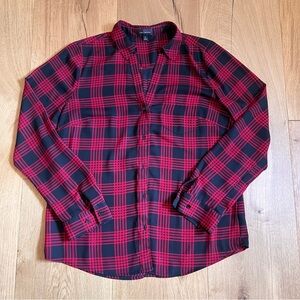 Black and Red Gingham button down shirt